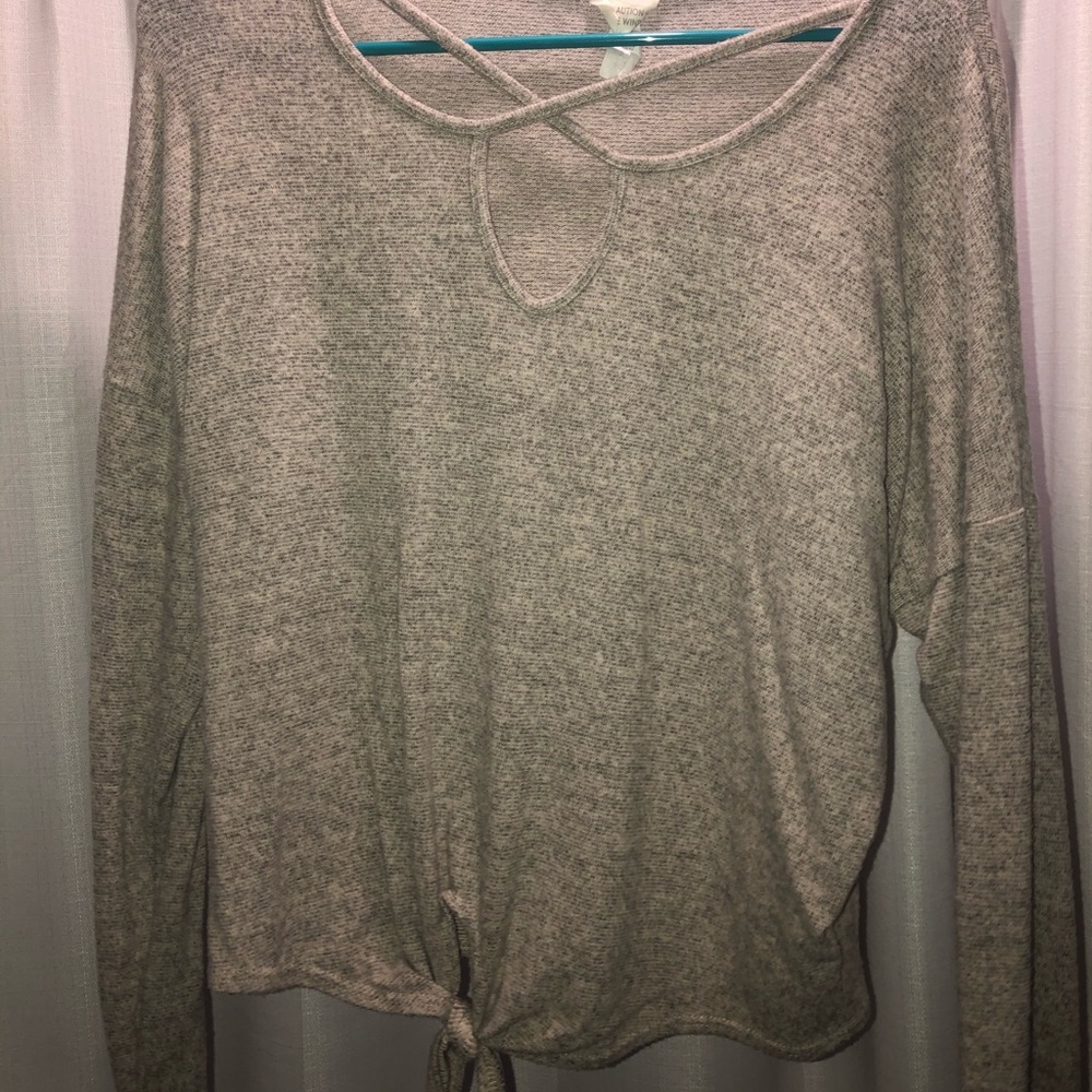 Cream sweater top